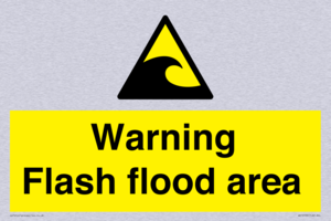 Warning Flash flood area